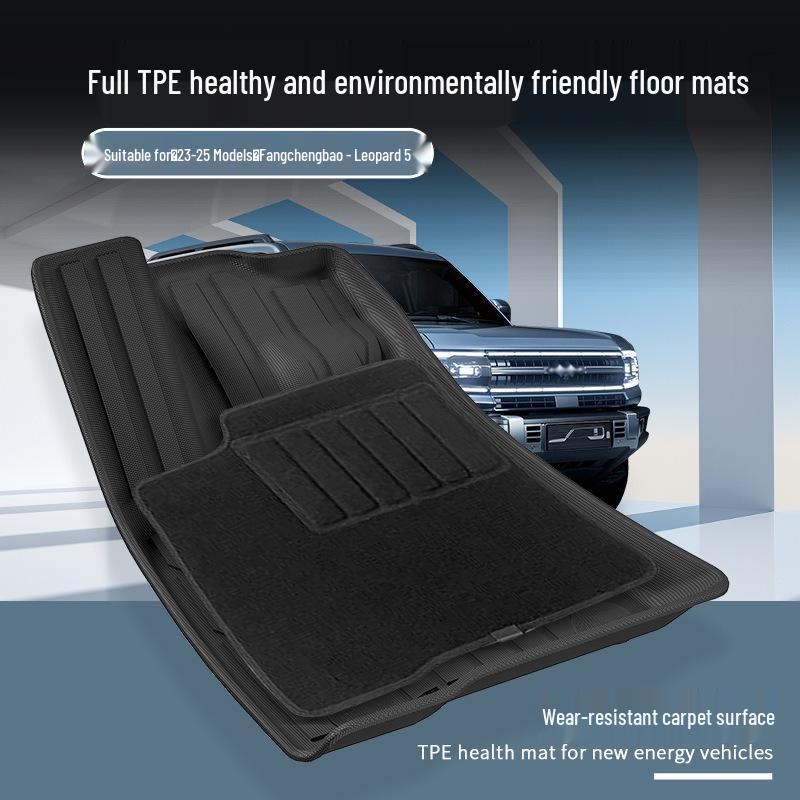 Eco-Friendly TPE Floor, Trunk, and Seat Back Mats for 2023-2025 Fangchengbao 5 Models