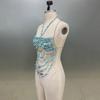 Sleeveless Acrylic Beaded Fringe Tassels Top Summer Casual Party Outfit Music Festival Body Chain Camisole for Women