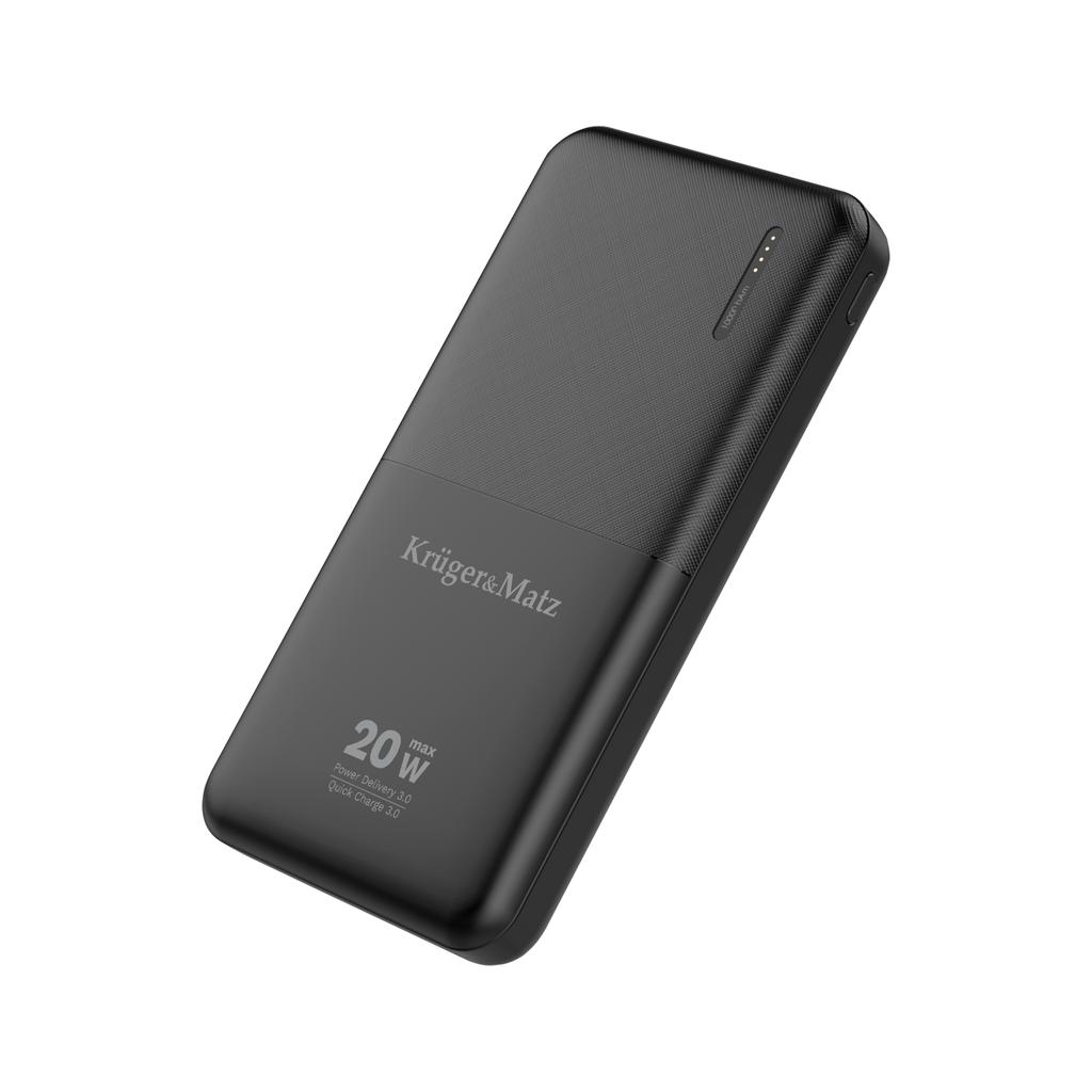 Power bank 10000mAh 20W QC PD USB-C KrugerMatz