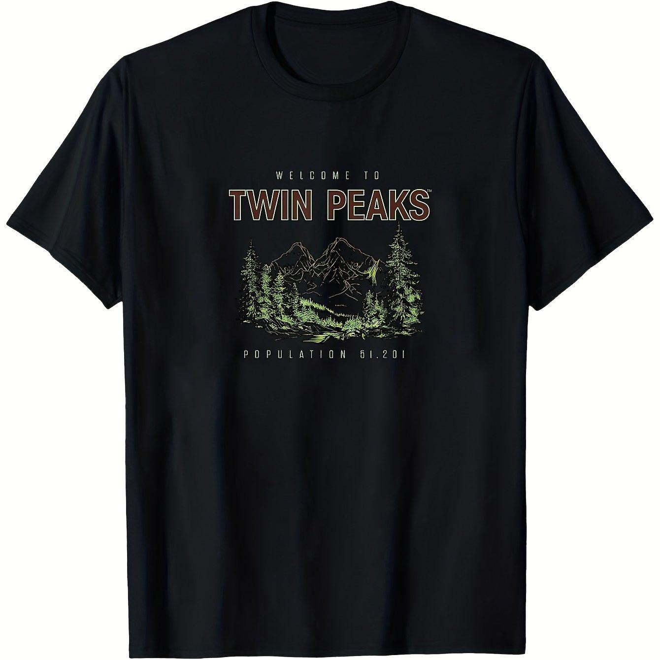

Twin Peaks TV Drama Theme Tshirt Fan Exclusive Mens Tshirt Summer New Style Unisex Casual Tshirt 4XL