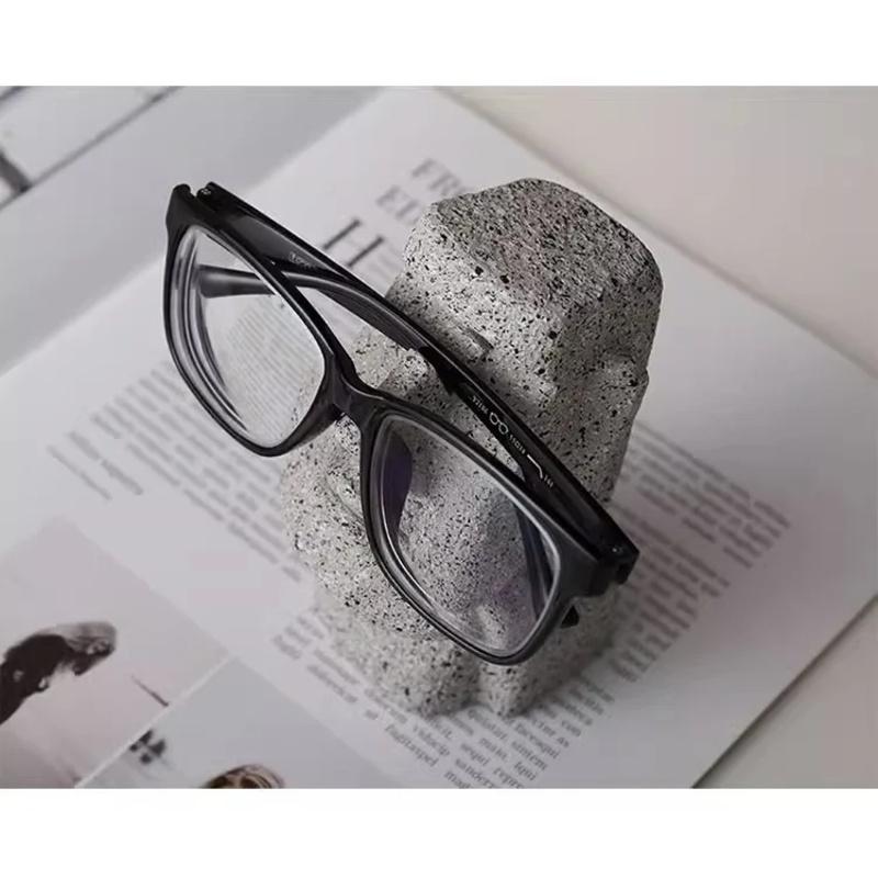 Komik Yaratıcı Gözlük Tutucu Dekoratif Gözlük Camları Standı Ofis Aksesuarları Figürinler Minyatürler Oda Süsleri Ev