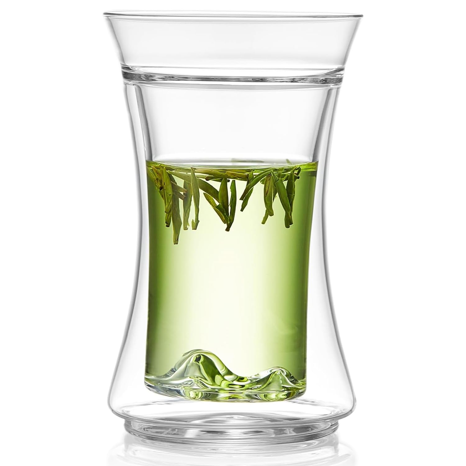 Pocari Sweat Double-Walled Glass 245ml Heat-Resistant Glass Teacup, Transparent, Double-Layered Construction, Iced Tea Glass, Insulated, Keeps Drinks