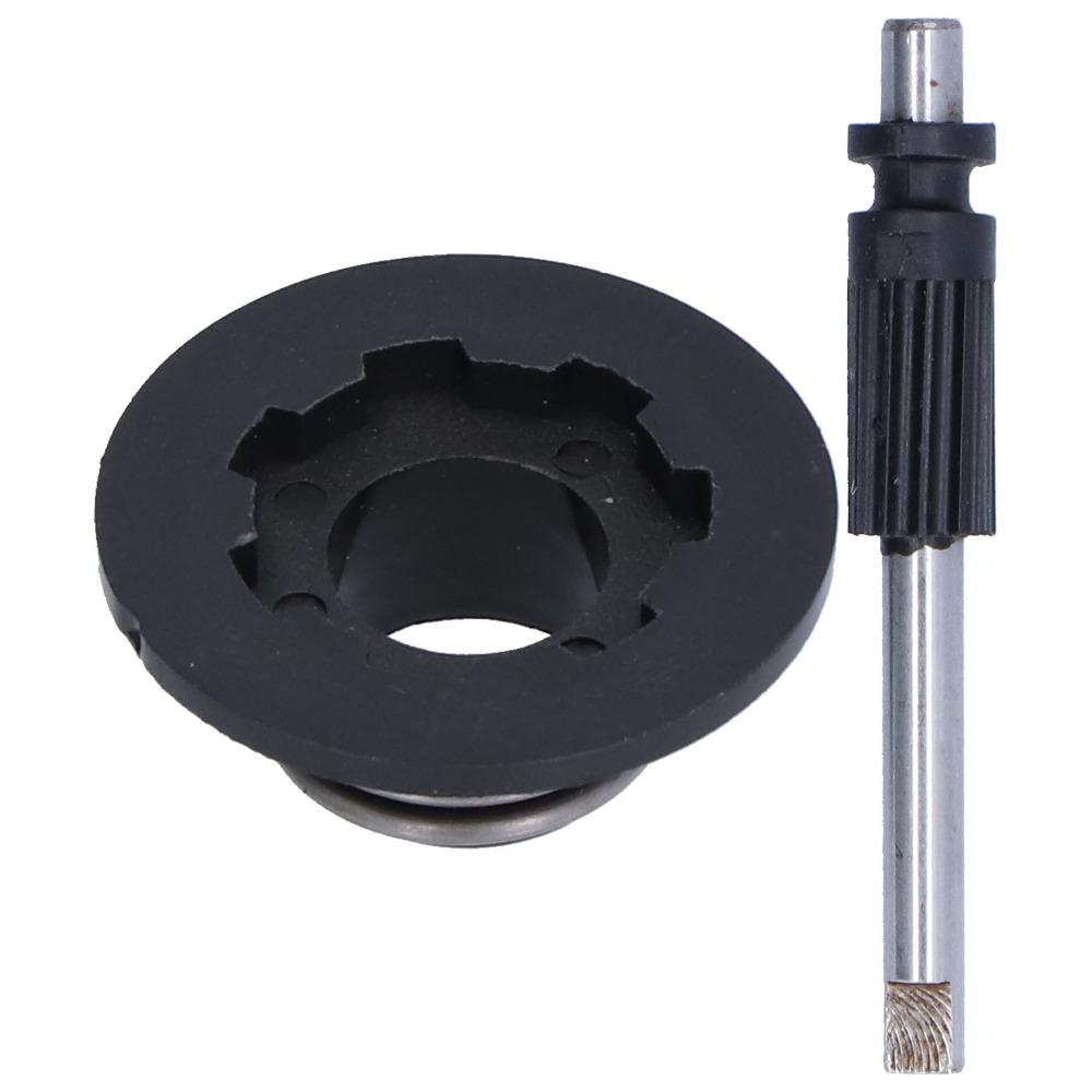 2PCS Compact Worm Gear Kit ABS Oil Pump Pinion for Husqvarna 435 440E 445 450E 340 345 350