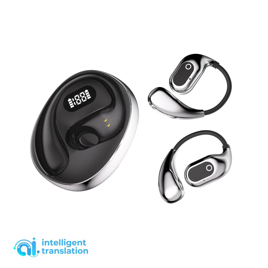 Ai Translator Earphone Portable Wireless Bluetooth 5.4 Smart Voice Translator Headphones For Business Global Travelers Earbuds