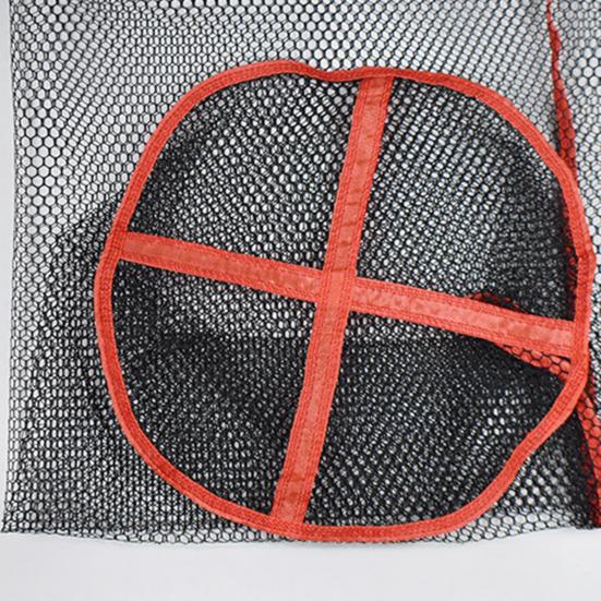 1Pc/1 Set Portable Drawstring Fishing Net Heavy Duty Fish Locating Catching Guard Net Fishing Protection Collection Mesh Bag Storage Netting Basket