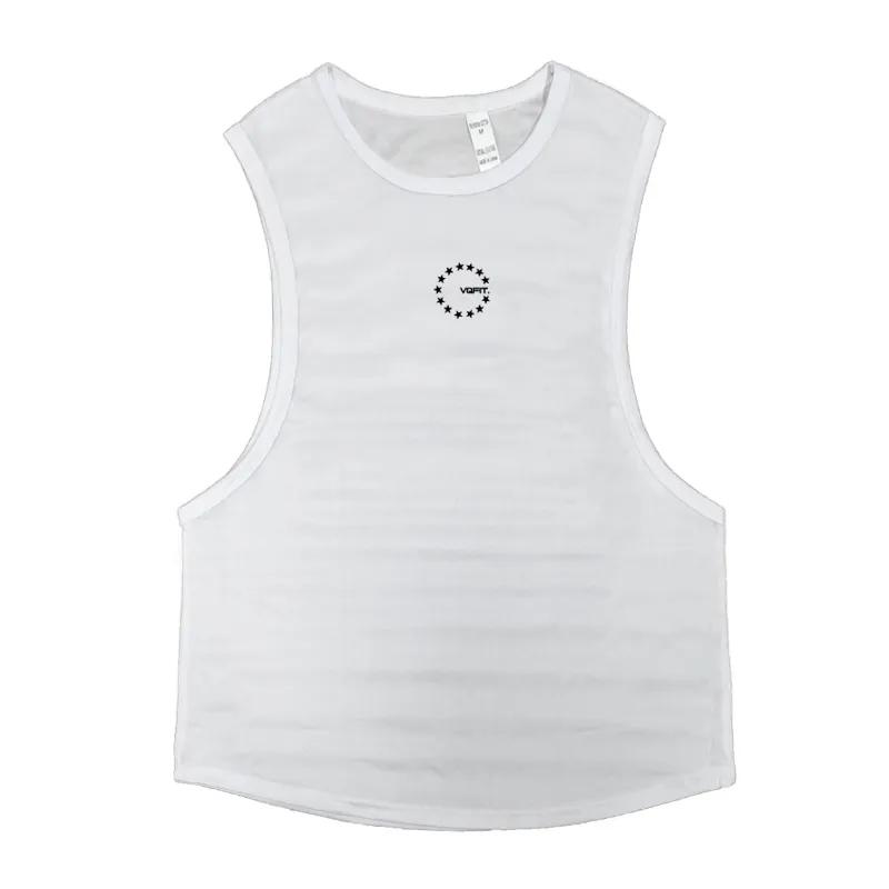 

Do The Work Мужские быстросохнущие сетчатые летние майки для бодибилдинга с открытыми боковыми вырезами в тренажерном зале, спорте, фитнесе, тренировках, баскетбольных майках с принтом M белый