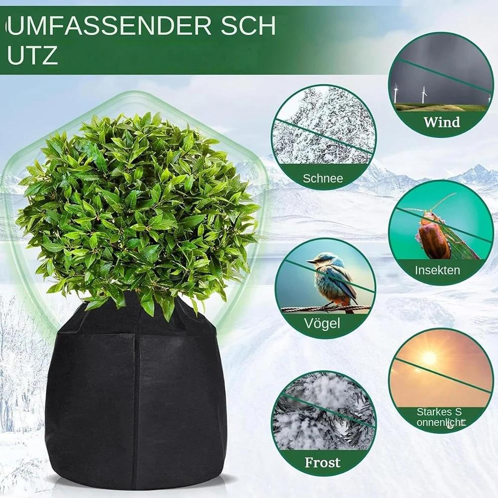 1/3 Pack Frostschutzbeutel für Topfpflanzen Schutzbeutel mit Kordelzug & Reißverschluss Thermischer Topfschutz Garten Frostschutz Werkzeuge