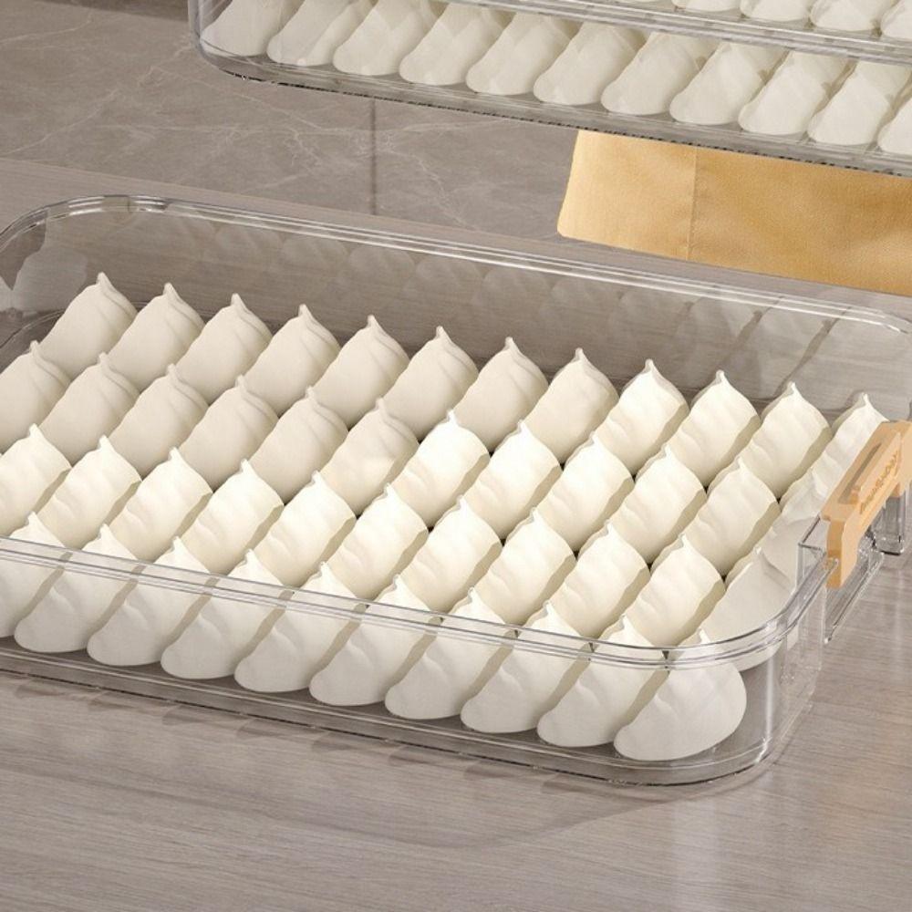 Plastic Dumpling Storage Box Multi-Layer Food Egg Frozen Box Practical Wonton Storage Box  Kitchen