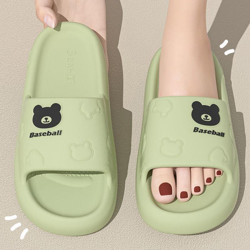 New Eva Cool Slippers Men's Thick Bottom Wear-resistant Bathroom Home Home Outdoor Couple Slippers Summer