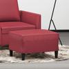 Vidaxl Footstool, Wine Red, 60X50X41 Cm, Faux Leather