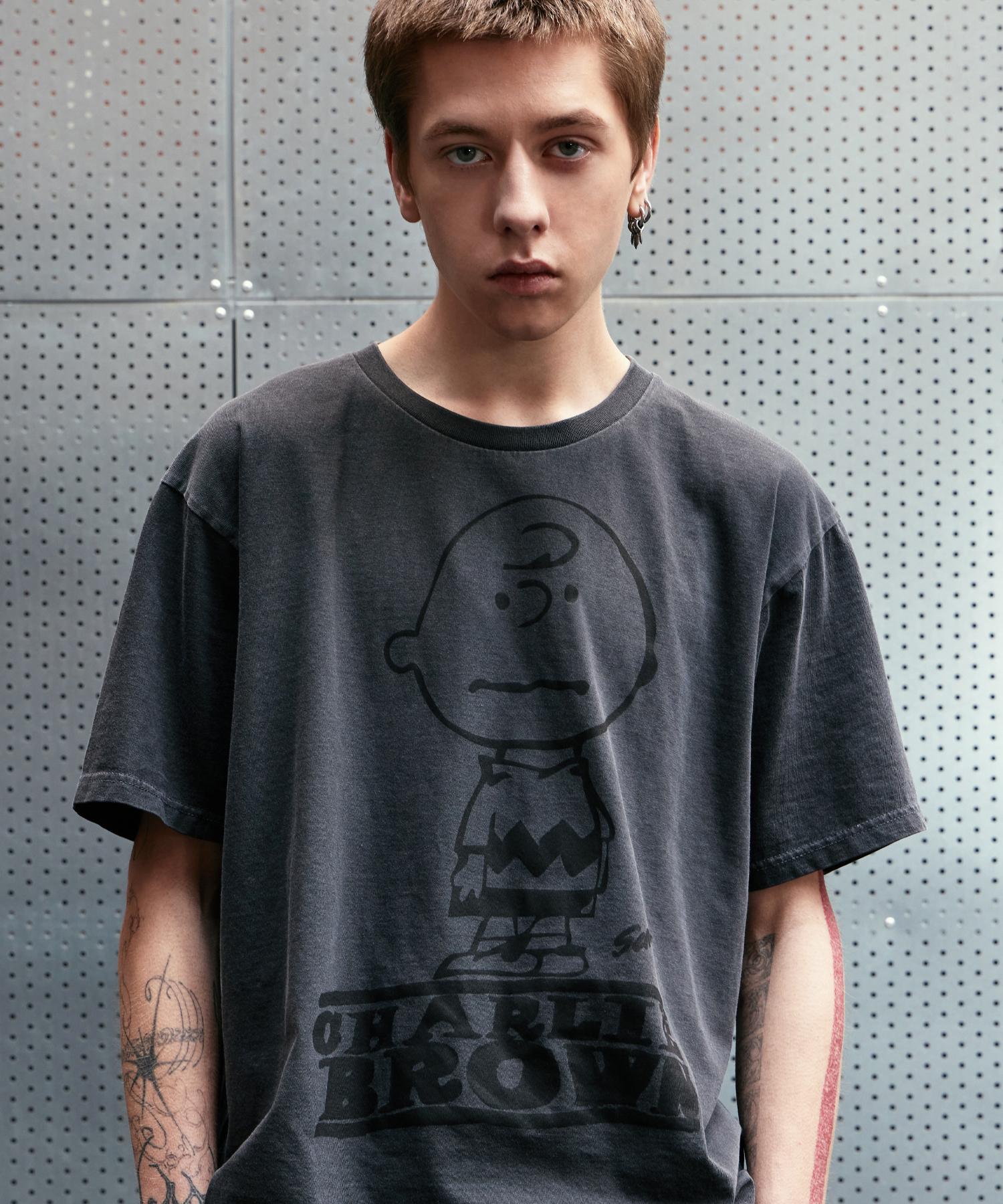 V2 Charlie Brown Pigment T-Shirt (Charcoal) Charcoal/L