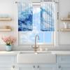 2-Panels Modern Minimalist Wave Diagram Curtains   Shade and Privacy Protection   Suitable for Decorating Various Rooms