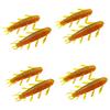 8Pcs Wacky Worms Fish Lures Bass Fishing Wacky Rigs Soft Plastic Lures Wacky Rigs Soft Worms Wacky Rigs Worms Baits Set