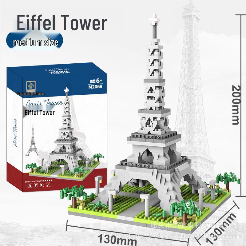 

Эйфелева башня JiHui M2070 Развивающие строительные блоки для детей - Игрушка-конструктор для мальчиков и девочек в подарок