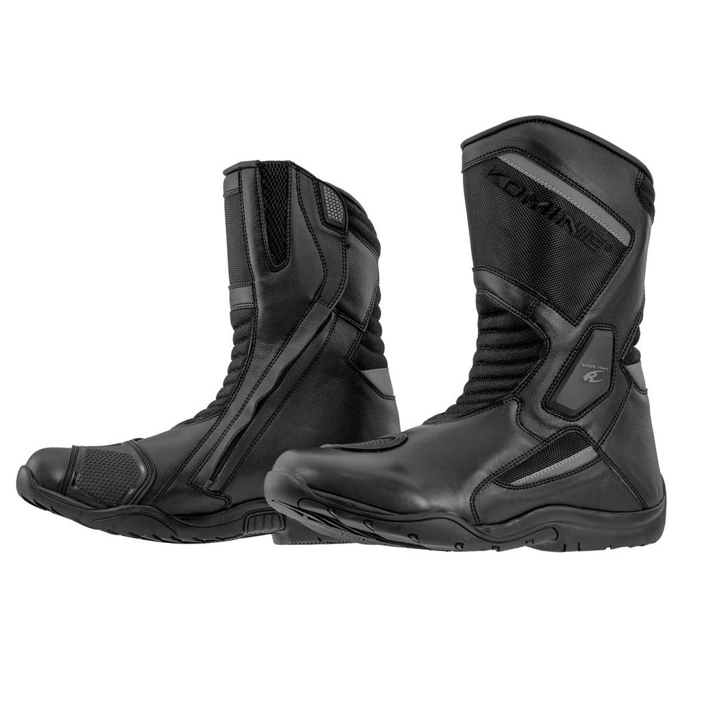 KOMINE Waterproof Protective Touring Boots for Motorcycles, 26.5cm, Black, BK-092