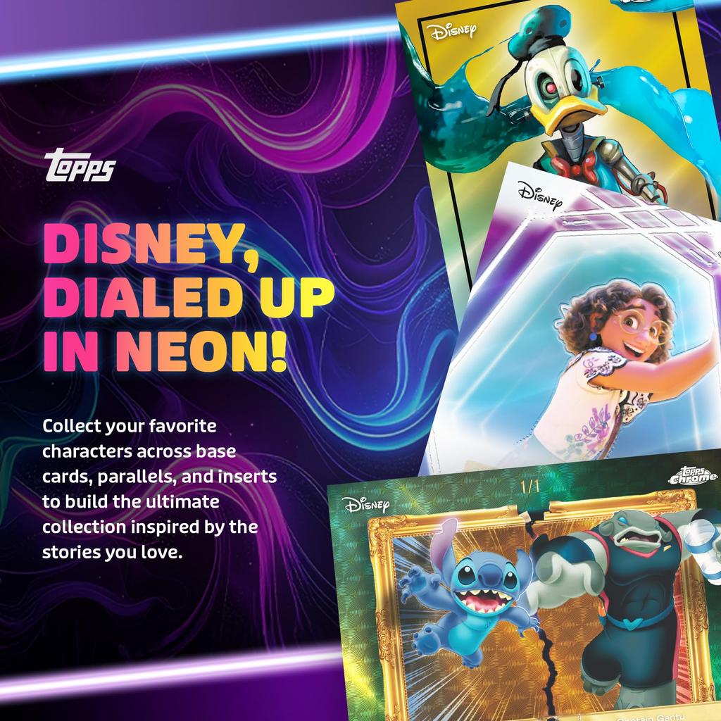 2026 Topps Disney Neon Factory Seal Mega - - Box.