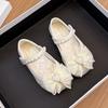 Girls Soft Sole Pearl Princess Shoes for Spring Autumn Toddler Leather Shoes for Little Girls Fashion