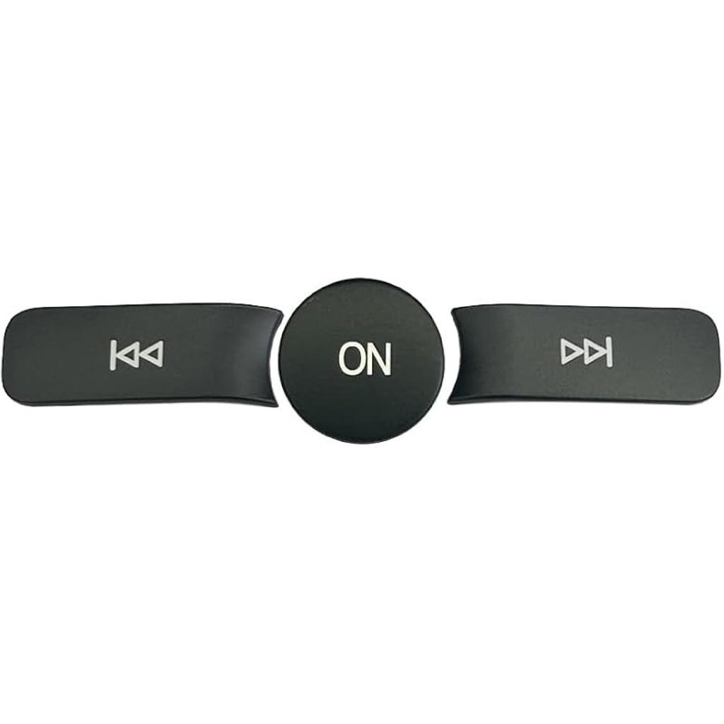 Black Car Radio Volume Forward Backward ON Buttons Cover Stickers Trim Compatible with Mercedes Benz A CLAS W176 B Class W246/C Class W204/ E Class