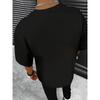 European Sizes Russian Text Graphic Black White Short Sleeve Crew Neck T-Shirt