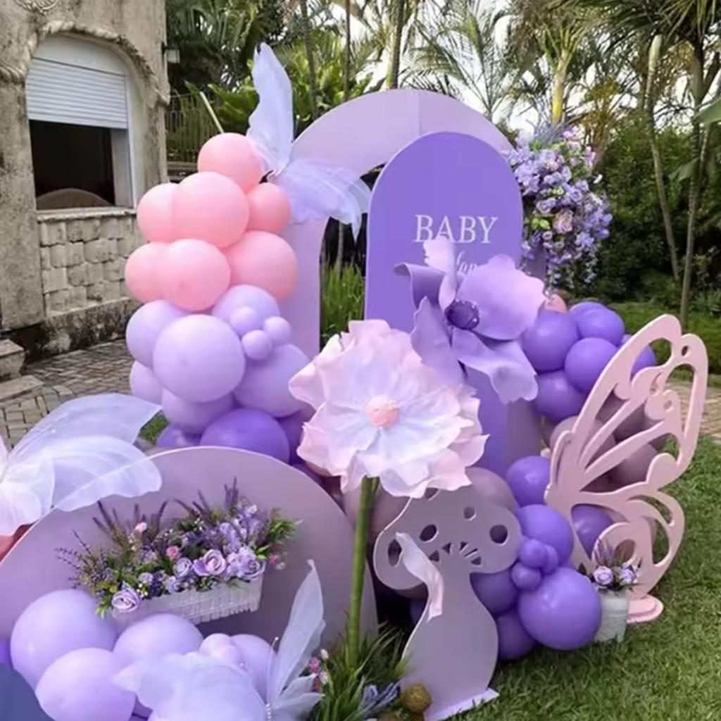 10inch Pink and Purple Latex Balloon Set, Suitable for Weddings, Birthdays, Themed Parties,pre Wedding Parties,family Gatherings