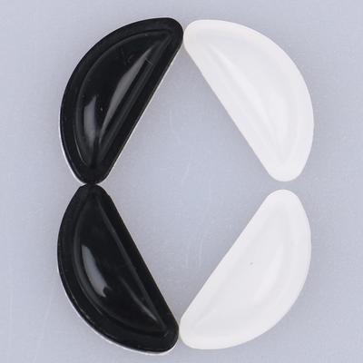 4 Pares Almofadas de Nariz para Óculos Adesivas de Silicone Almofadas de Nariz Finas Antiderrapantes