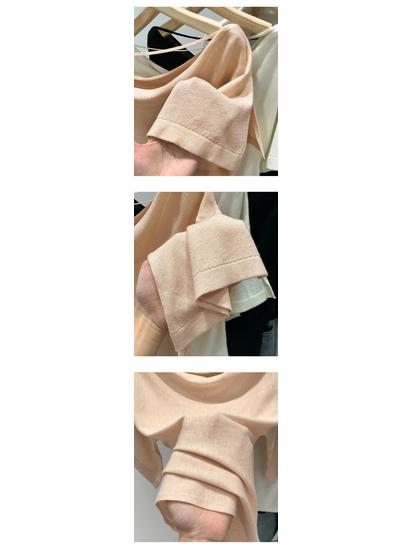 Korean-Style One-Shoulder Batwing Sleeve Summer Top for Women - 2026 Collection
