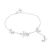 S925 Sterling Silver Butterfly & Flower Bracelet for Women - Elegant High-End Fashion