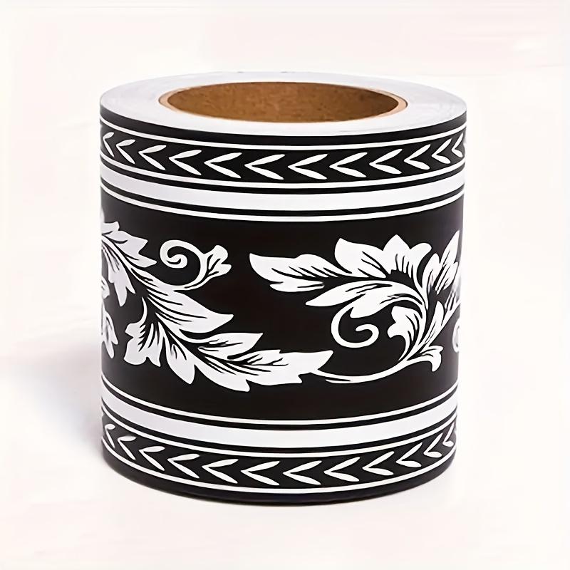

Decorative Wall Sticker bathroom decorative border, window sill, door frame hemming sticker - easy to tear and easy to stick чорний