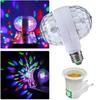 E27 Doubleheaded 6w Led Ball Stage Rgb Light Bulb Rotating Lamp Ktv Party Disco