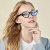 Latest Trendy Oval Anti Blue Light Eyeglasses Ladies High Quality Lightweight TR90 TR90 Eyewear Designer Style Style Blocking Blue Light Computer