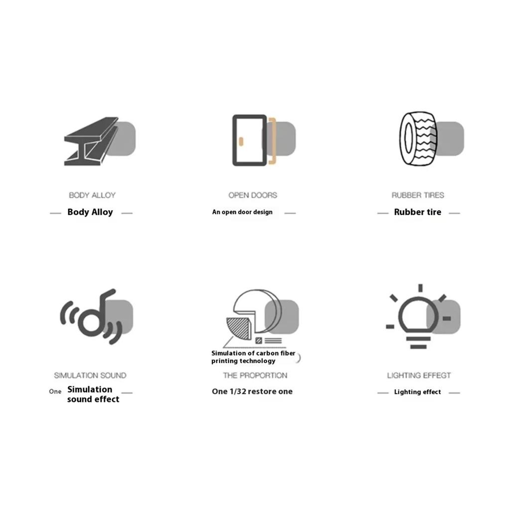 1/32 Bugatti Bolide Miniature GT Die Casting Model Car Metal Alloy Sound & Light Pull Back Children's Toy Car Birthday Gifts Boy