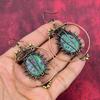 Ruby fuchsite earring copper wire wrapped earring natural gemstone earring copper wire jewelry engagement gifts handmade birthstone earring