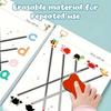 Preschool Handwriting Practice Book with 36 Reusable Pages for Fine Motor Skills and Writing Training
