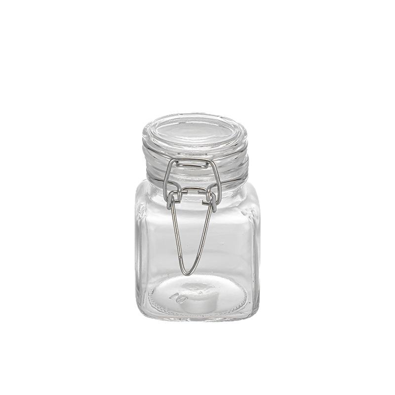Mini Snap Seal Glass Jar for Seasonings, Coffee, Tea, Candy, and Spices