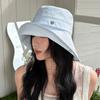 Big Brim Bucket Hat Women's Summer Thin Breathable Sunshade Hat Outdoor Travel Sunshade Sunscreen Hat Shows Small Face
