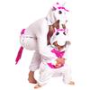 Piżama dla dzieci dziecięca kigurumi onesie strój jednorożec różowy 125-135