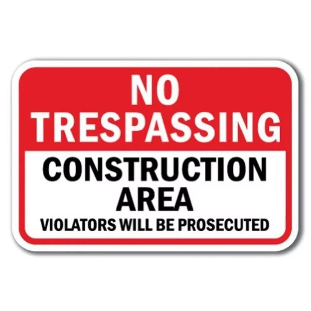 Private Property No Parking Sign - Vehicles Will Be Towed 20x30cm（7.8x11.8inch）