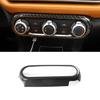Carbon Fiber Air Conditioning Switch Frame Cover Trim For Nissan Kicks 2017-2022