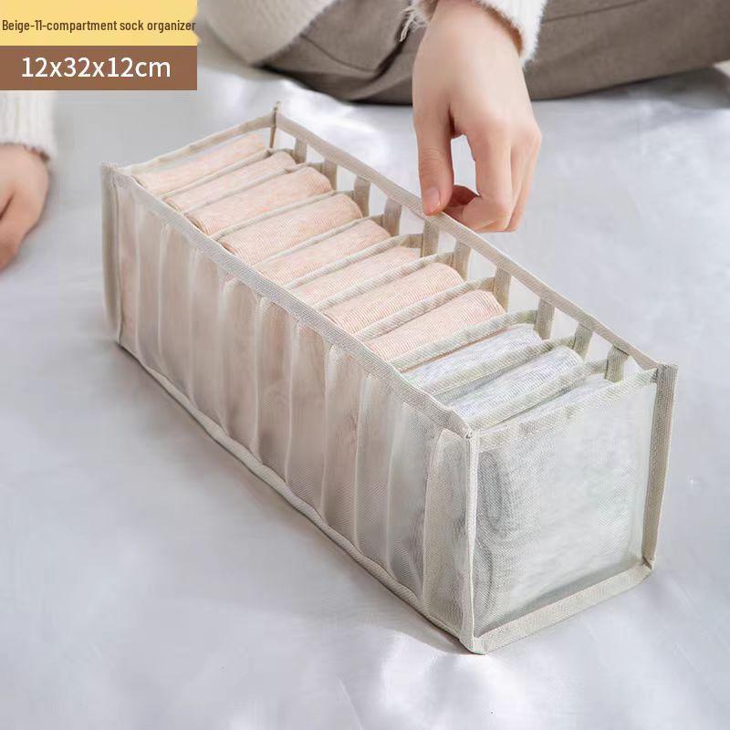 Mesh Underwear Dividers: Daily Necessities Storage Box with Dustproof Organization