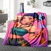 1Pc Fantasy Warrior Girl Blanket For Couch Bed Plush Cozy Fuzzy Blanket Super Soft Warm Blankets For Fall And Winter 0918202
