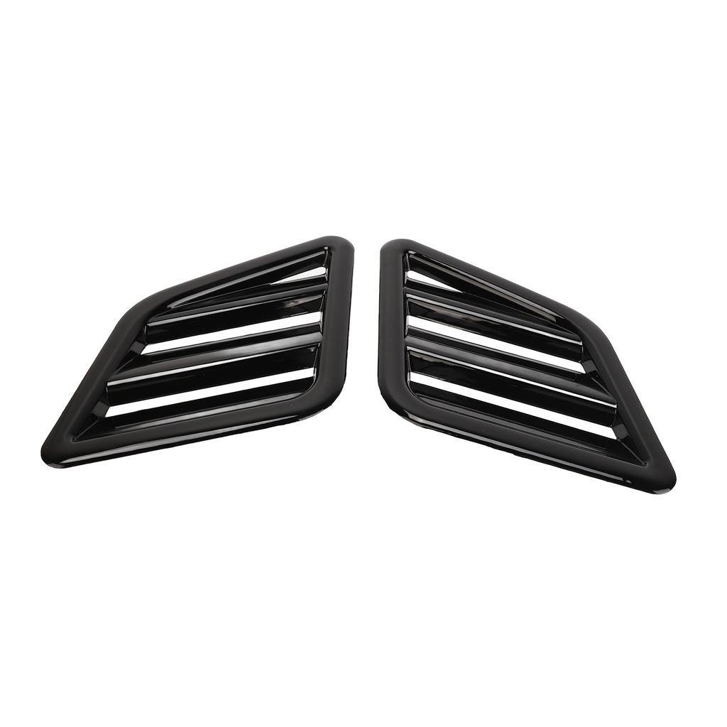 2 Pcs Engine Hood   Vent Cover ABS Front Upper Bonnet Hood   Outlet Grille Replacement for