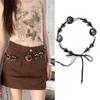 Vintage Ethnic Style Handwoven Waist Rope Women'S Dress Decorative Waist Chain Versatile Bohemian Y2K Belt