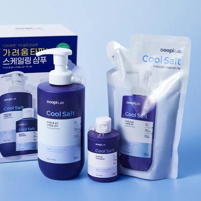 Scalp Lab Cool Salt Scaling Shampoo 500ml + Nachfüllpack 500ml + 100ml Spezial-Set