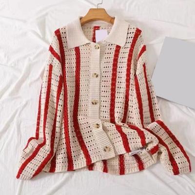 Podzim Jaro Muži Cardigan Košile Pletené Vyhloubený Límec Jednořadý Volné Dlouhé rukávy Barevně ladící Krájení Patchwork Kabát