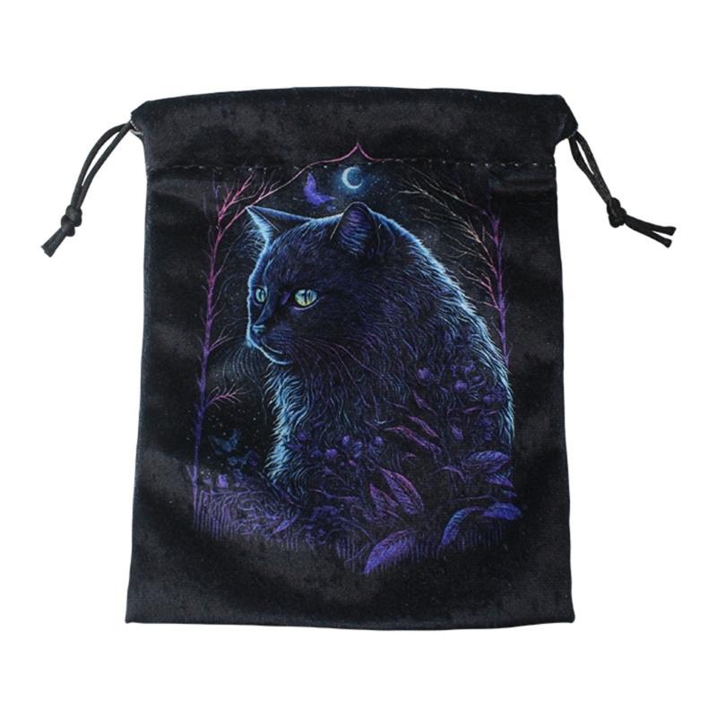 Wahrsagungen Tarotkarte Würfel Beutel Mini Hochzeitstasche Tischdecke Orakelkarten Spielbeutel Schmuckaufbewahrung Kordelzug Tarotbeutel