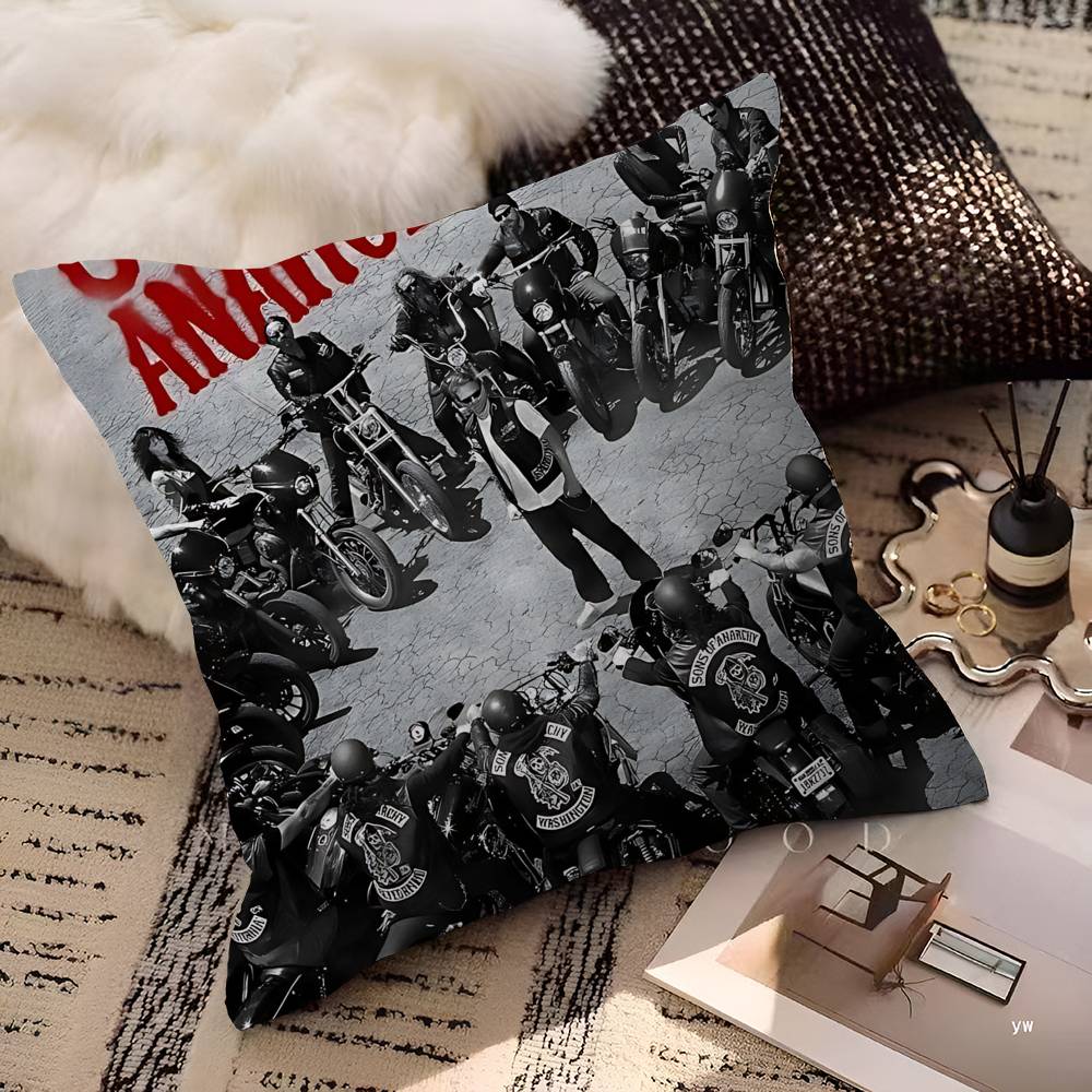 Crime Tv Sons Of Anarchy Pillow Cushion Cover Pillowcase Living Room Sofa Home Decor Customized