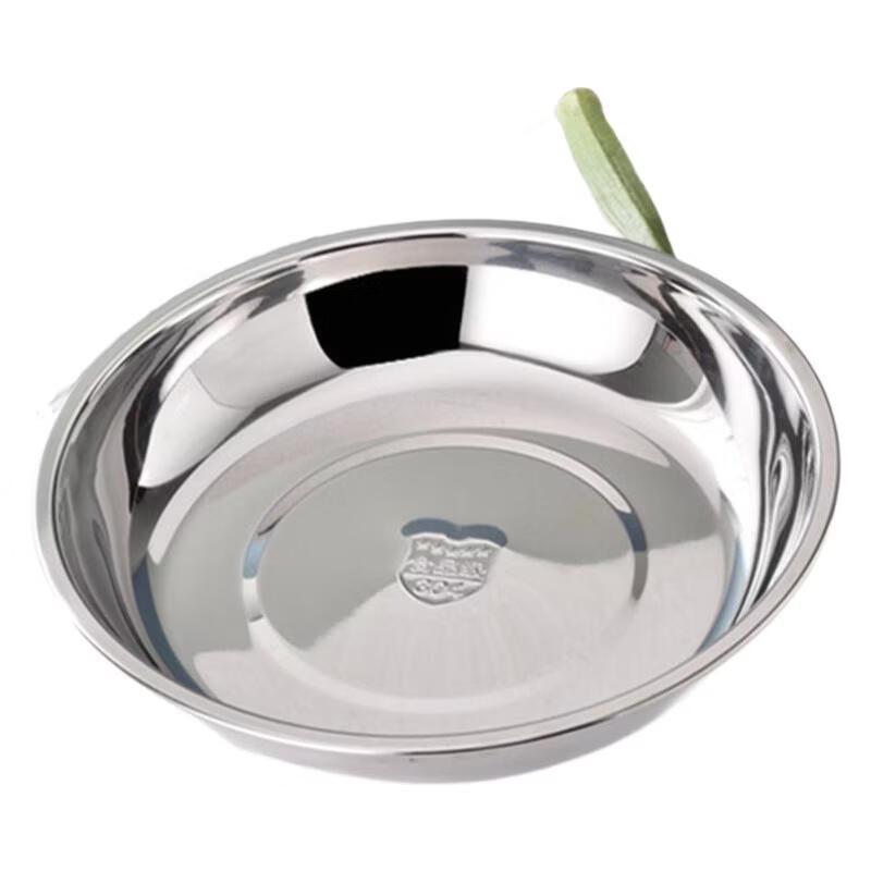 ZISIZ 304 Stainless Steel 3-Compartment Round Condiment Dish