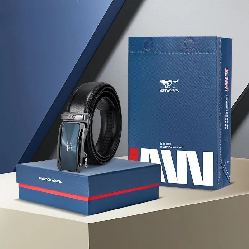 Belts for Men's High End Automatic Buckle Belt Casual Versatile Belt Holiday Gift Belt