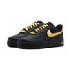 Nike Air Force 1 Black Warrior, Starlight Abrasion Resistant Low Top Skateboard Shoes Unisex Black Gold CW2288-001(Team830-)