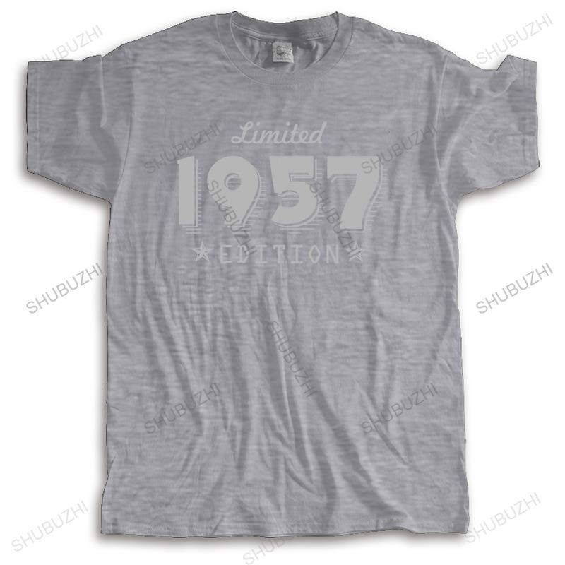 Mens Fashion Cotton T-shirt Men Brand Teeshirt 1957 Limited Edition Funny Tee-shirt Male Summer Tops Brand Clothing